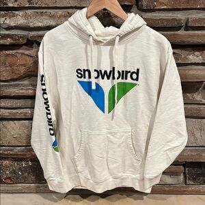 Cream Logo Hoodie - Pullover Sweatshirt